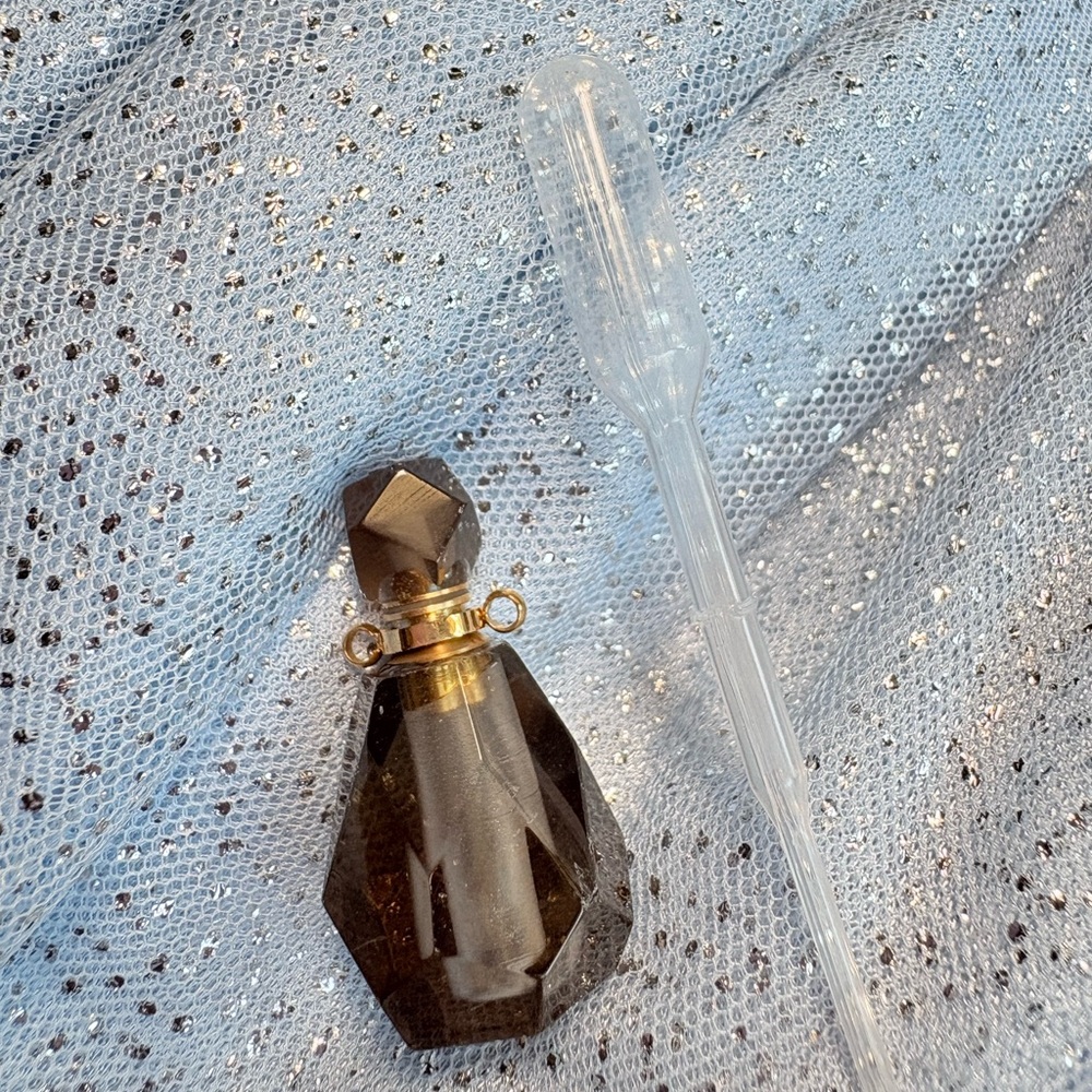 Elegant Brown and Gold Bottle